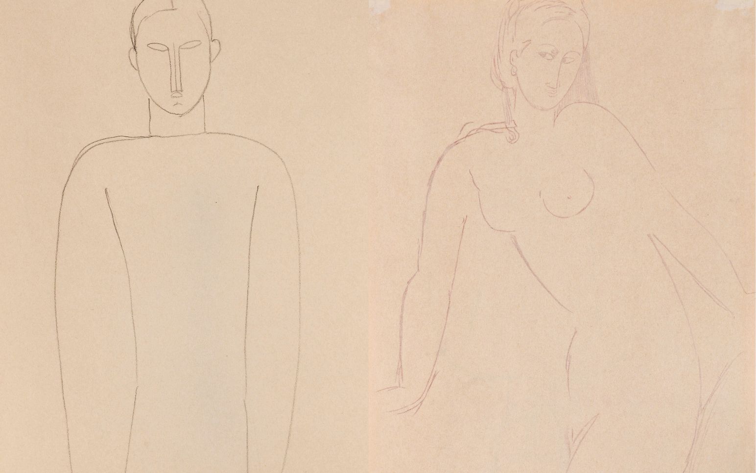 Un dessin double face de Modigliani